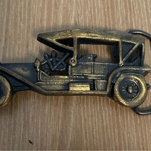 Vintage Ford Model T Car Shaped belt buckle